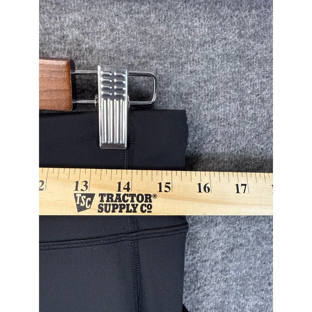 Lululemon Pace Rival Crop 22" Black Leggings Womens Size 8 Pockets High Rise EUC - Picture 6 of 11